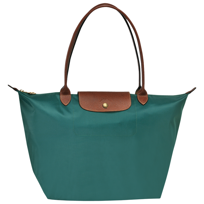 Green Longchamp Handbag Background PNG Image