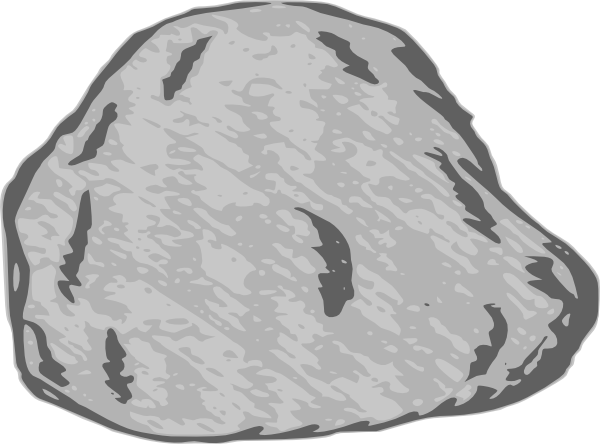 Grey Massive Rock Transparent Free PNG