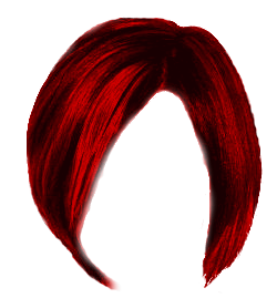 Hair Red Background PNG Image