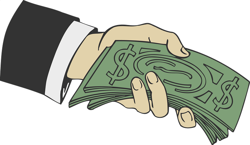 Hand Holding Cash Money Transparent Background