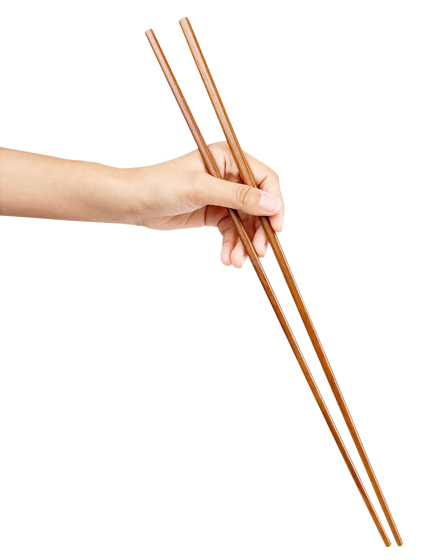Hand Holding Chopsticks Transparent Background