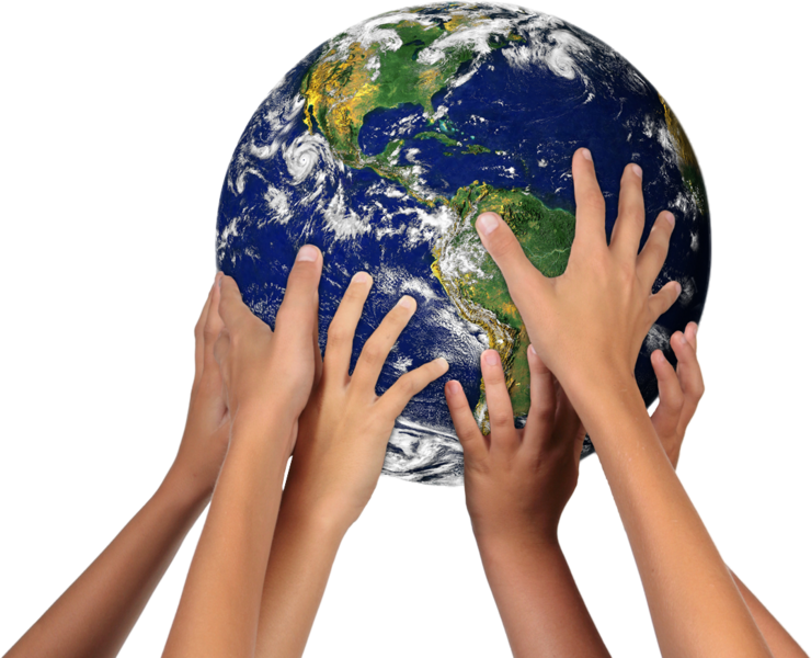 Hand Holding Earth Free PNG