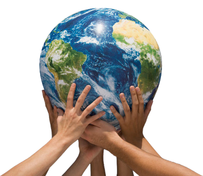 Hand Holding Earth Transparent Background