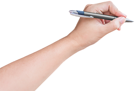 Hand Holding Pen Transparent Background