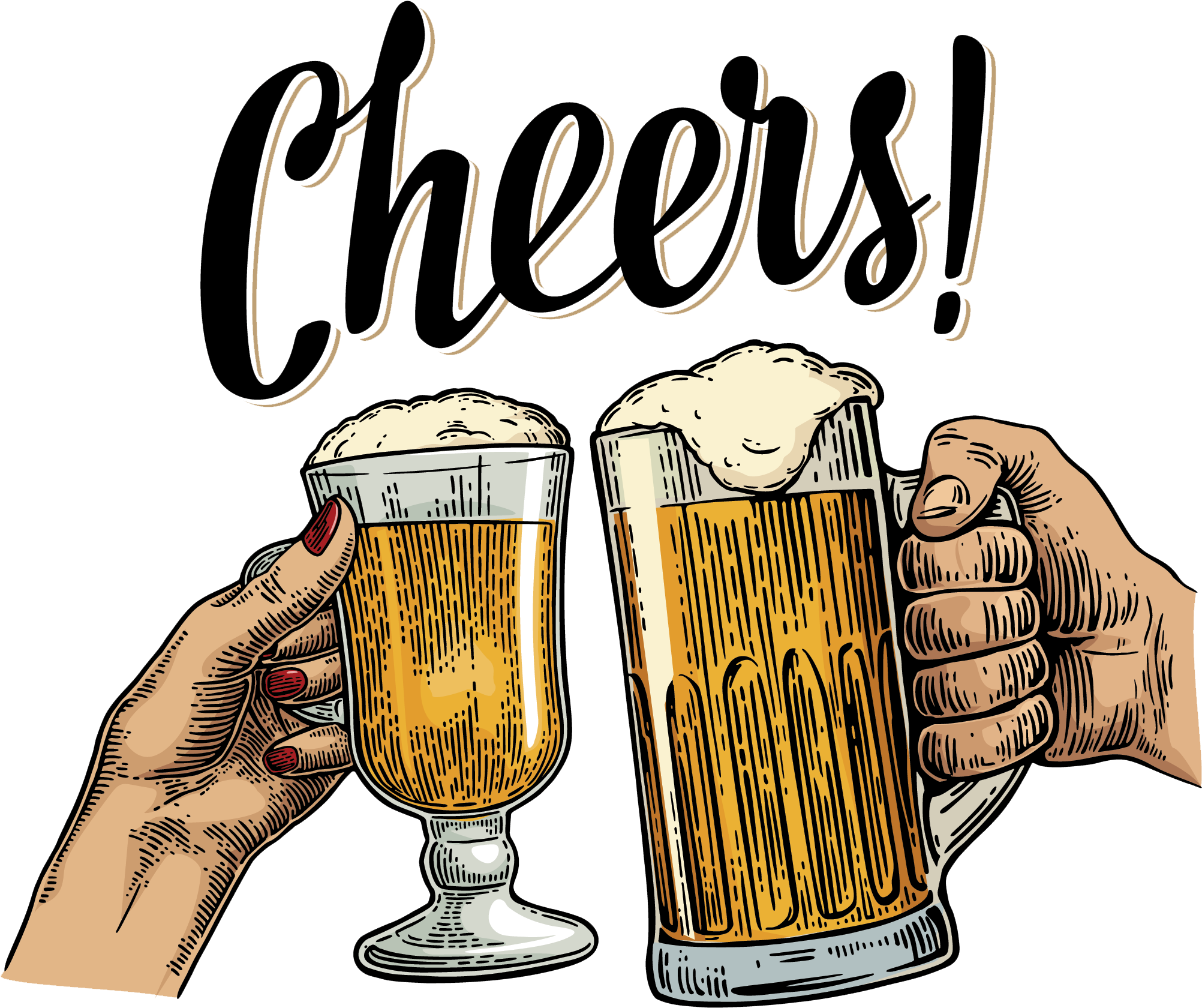 Hand Holding Pint Beer Background PNG Image