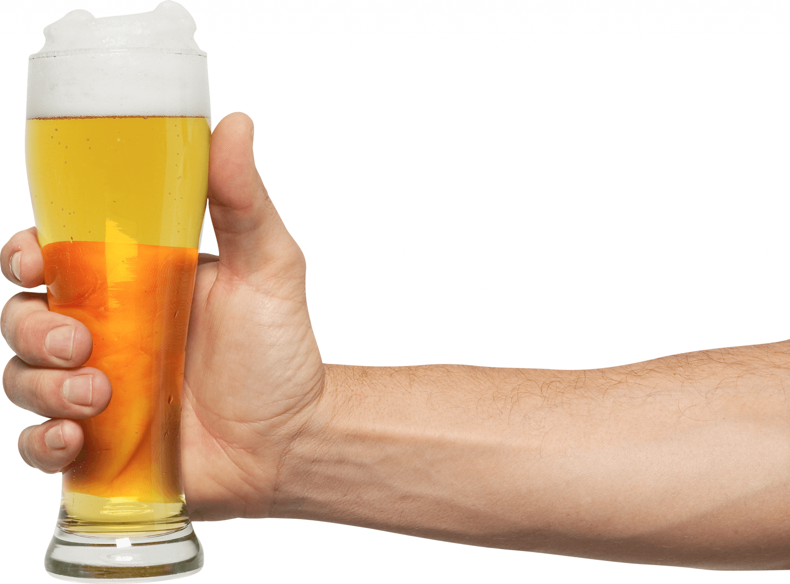 Hand Holding Pint Beer Transparent File
