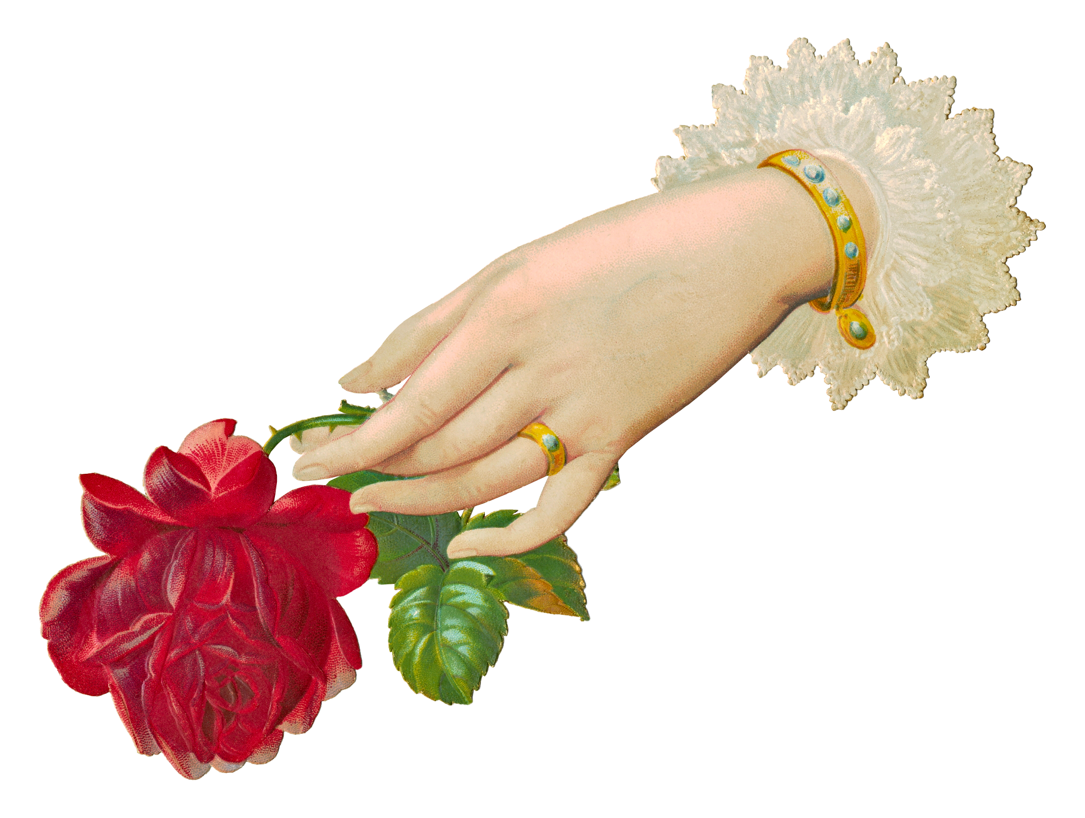 Hand Rose Download Free PNG