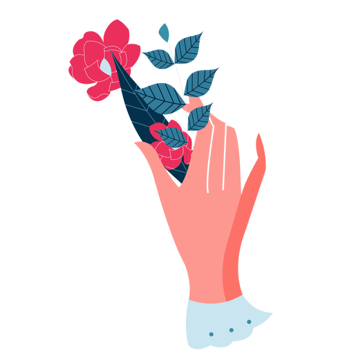 Hand Rose PNG HD Quality