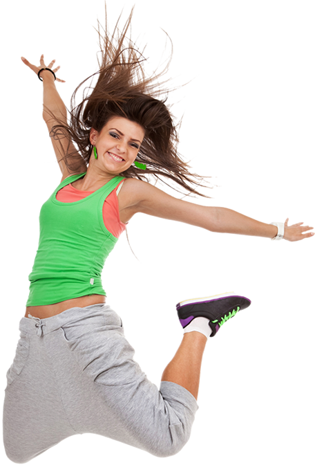 Happy Woman Winning Background PNG Image