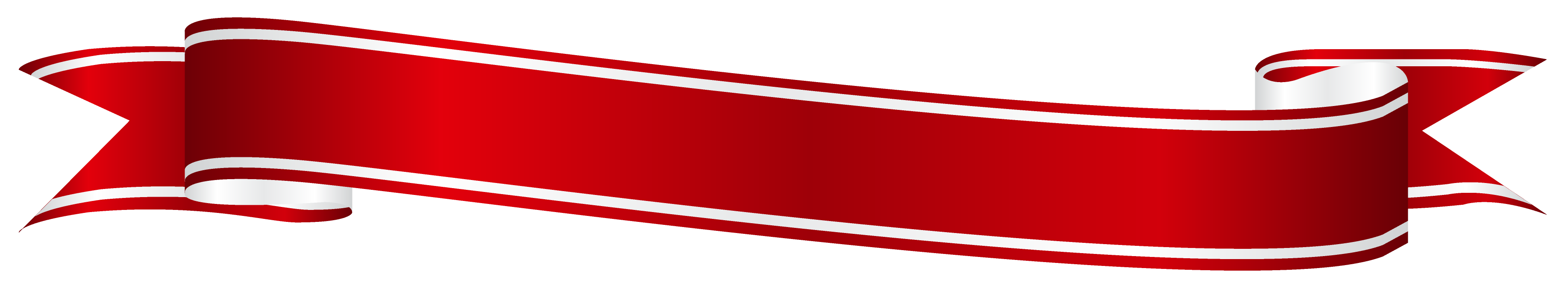 Header Red Ribbon Background PNG Image