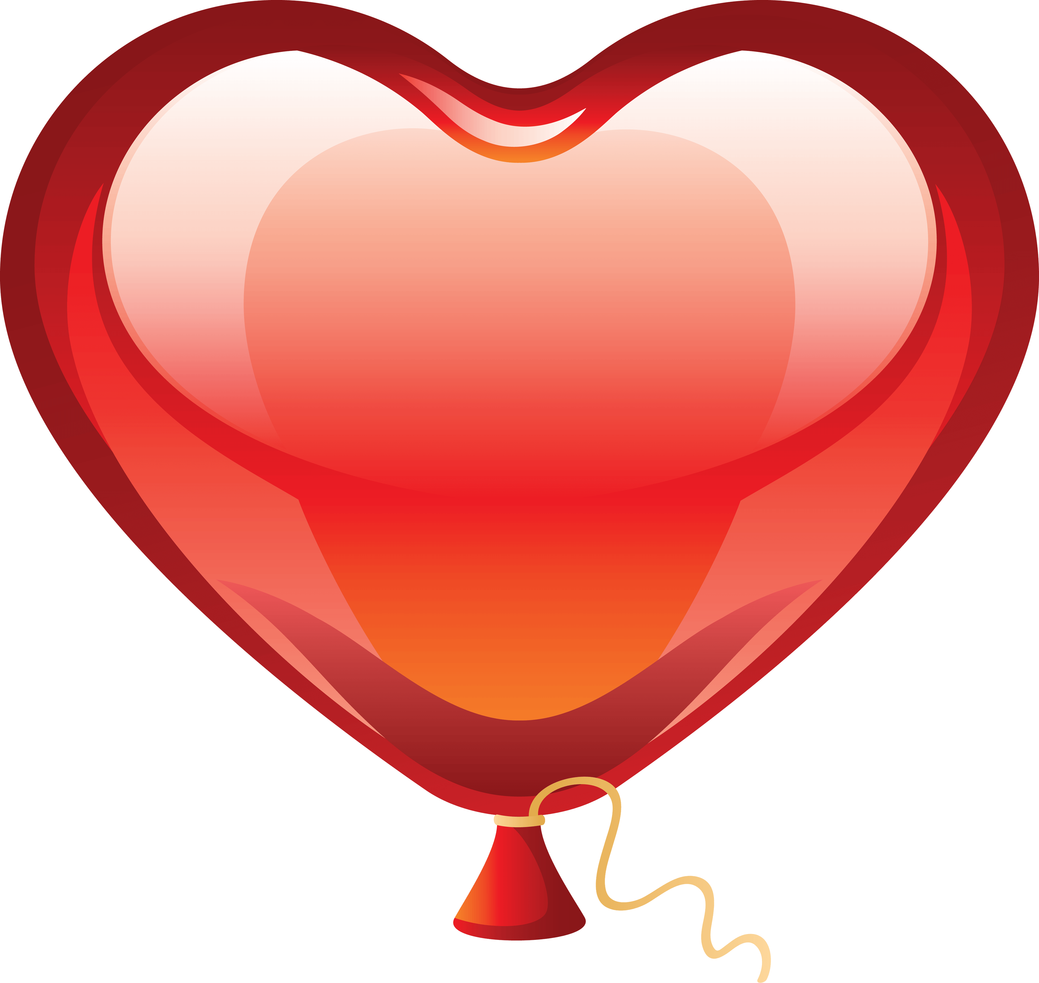 Heart Balloon Background PNG Image