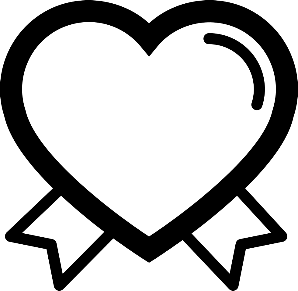 Heart Outline Couple PNG Images HD