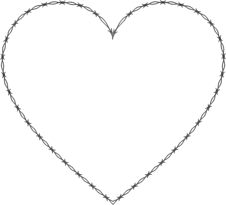 Heart Outline Dotted Free PNG