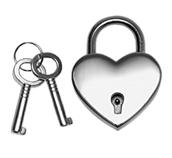 Heart Shaped Lock And Keys PNG Clipart Background