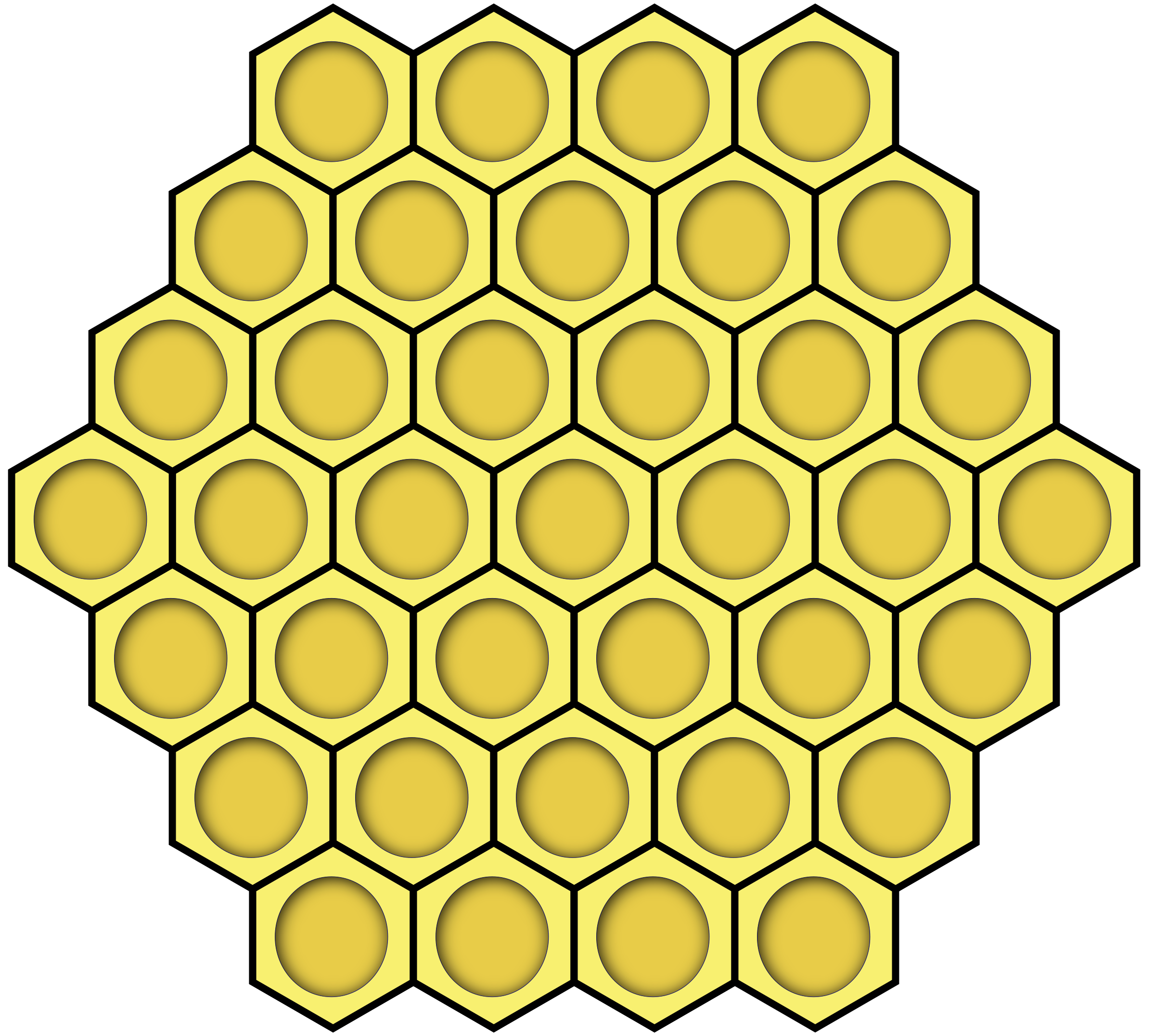Honeycomb Transparent Image