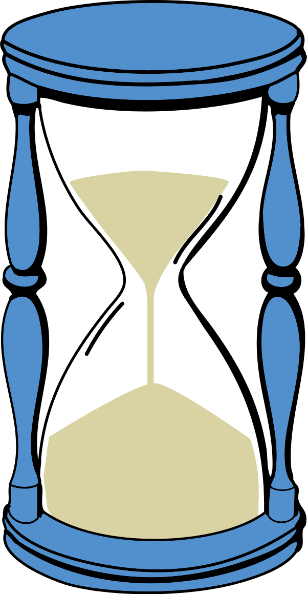 Hourglass Blue Sand Transparent File