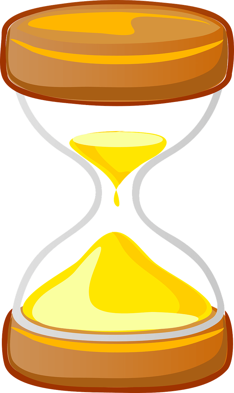 Hourglass Blue Sand Transparent Free PNG