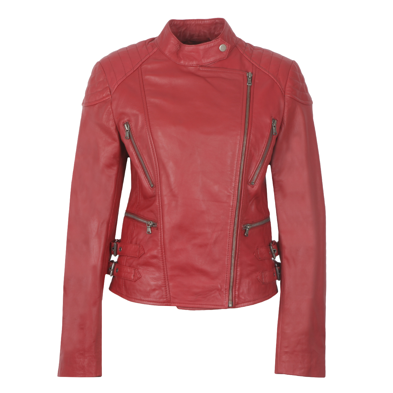 Jacket Red Leather Transparent Background