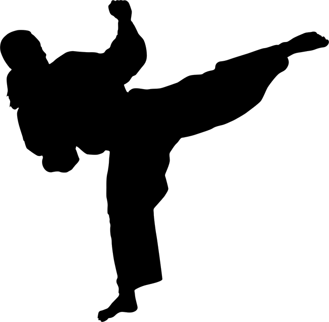 Karate Silhouette PNG Free File Download