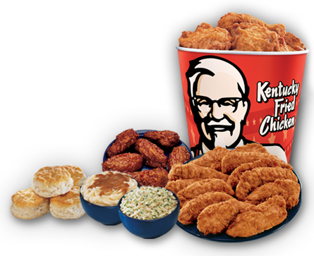 Kentucky Fried Chicken Bucket PNG Pic Background