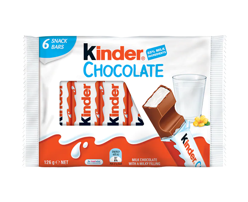 Kinder Chocolate Bar Transparent Free PNG