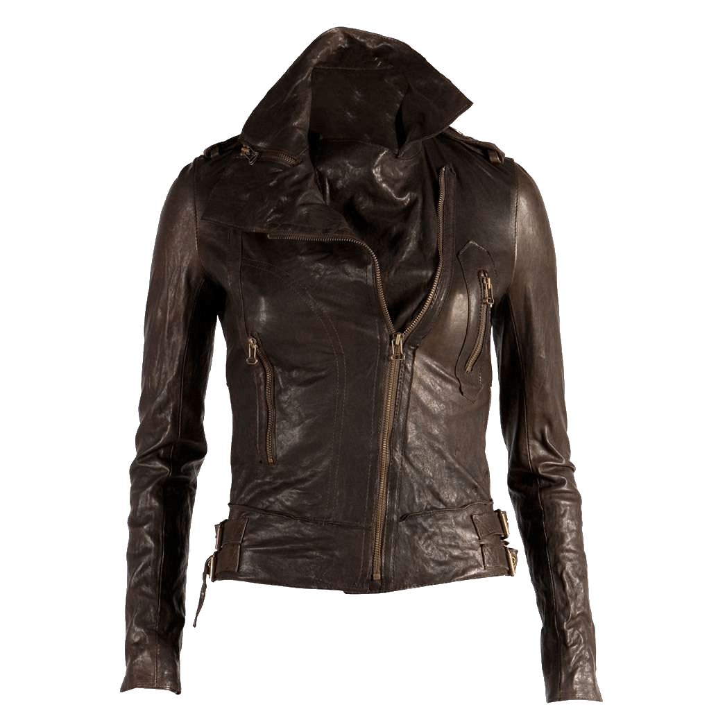 Leather Women Jacket Transparent PNG