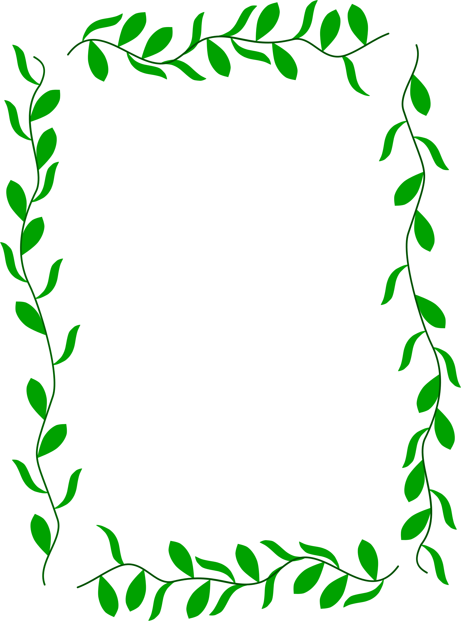 Leaves Frame PNG Clipart Background