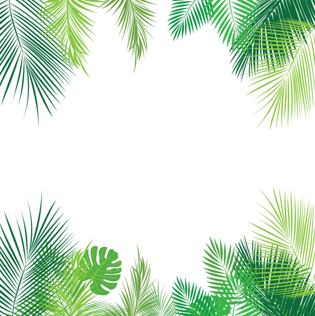Leaves Frame PNG Pic Background