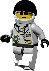 Lego Astronaut Background PNG Image