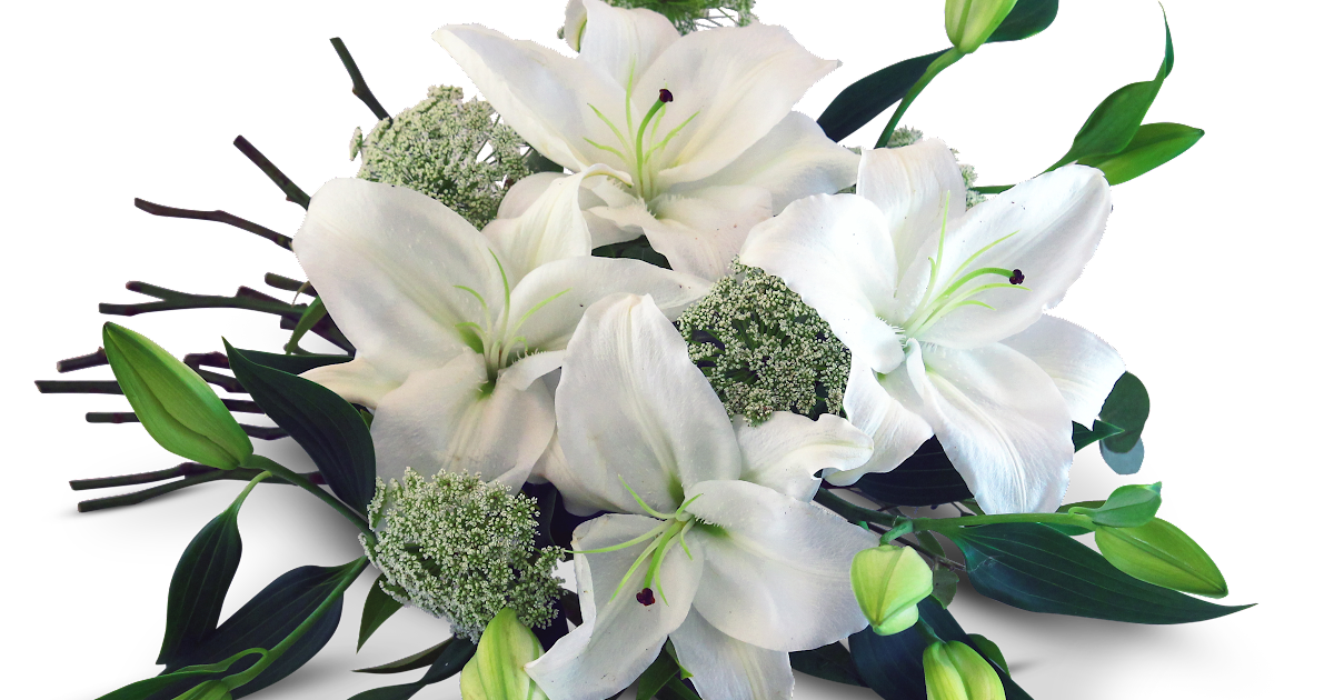 Lilies Bouquet PNG Photo Image
