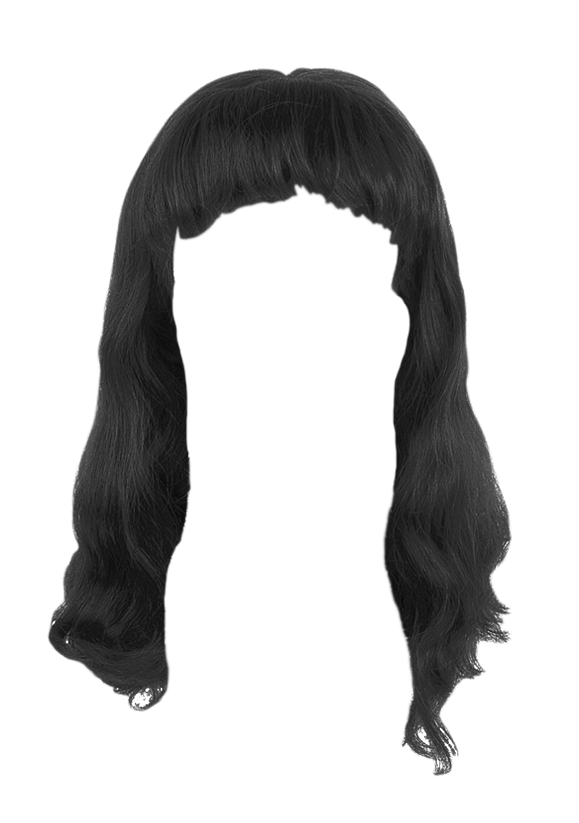Long Black Women Hair PNG Background | PNG Play