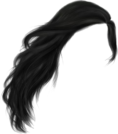 Long Black Women Hair PNG Free File Download | PNG Play
