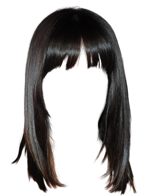 Long Black Women Hair Transparent Images