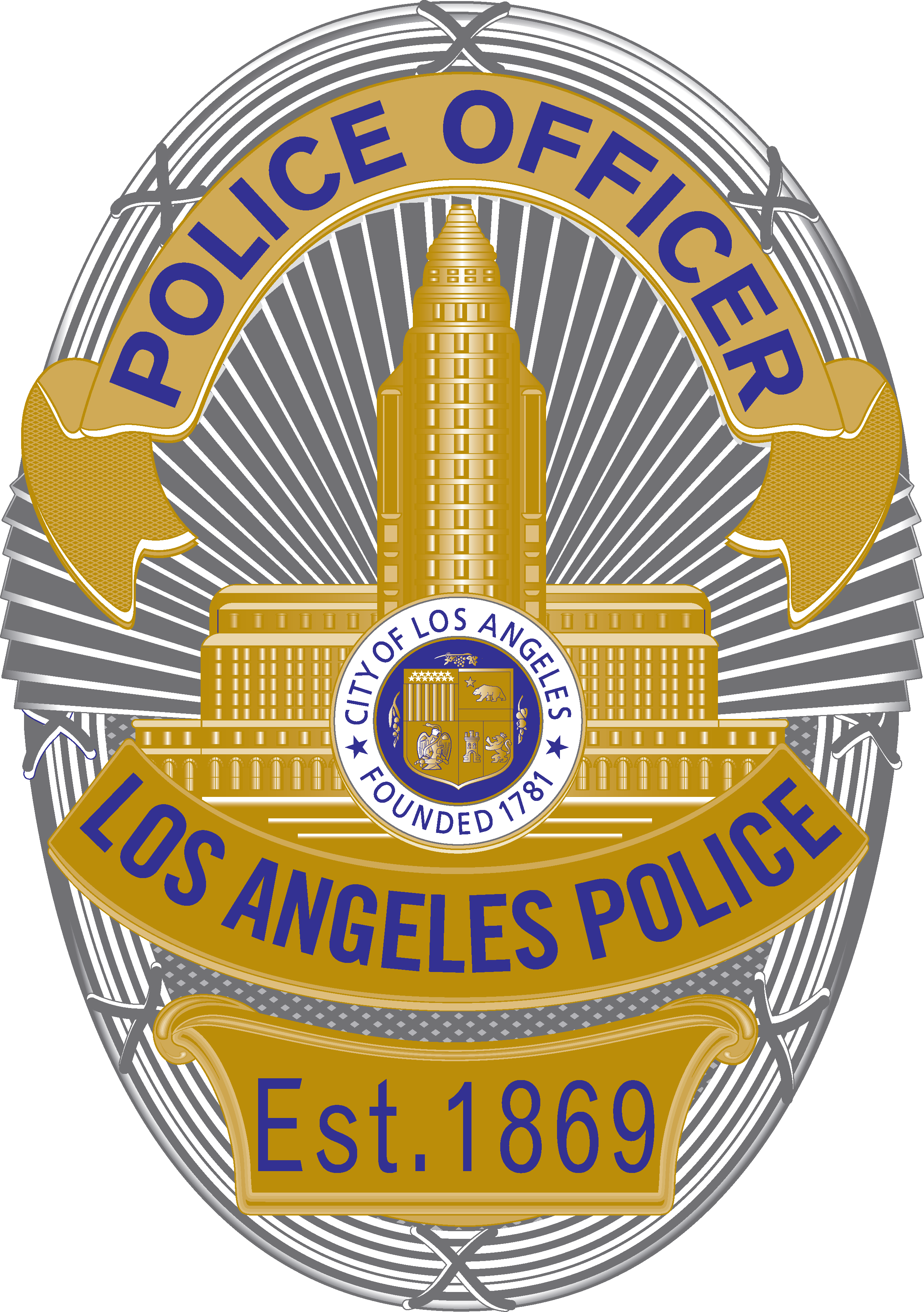 Los Angeles Police Badge Transparent Background