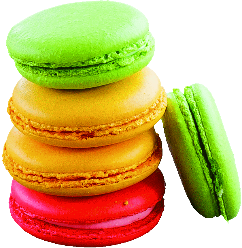 Macarons Background PNG Image