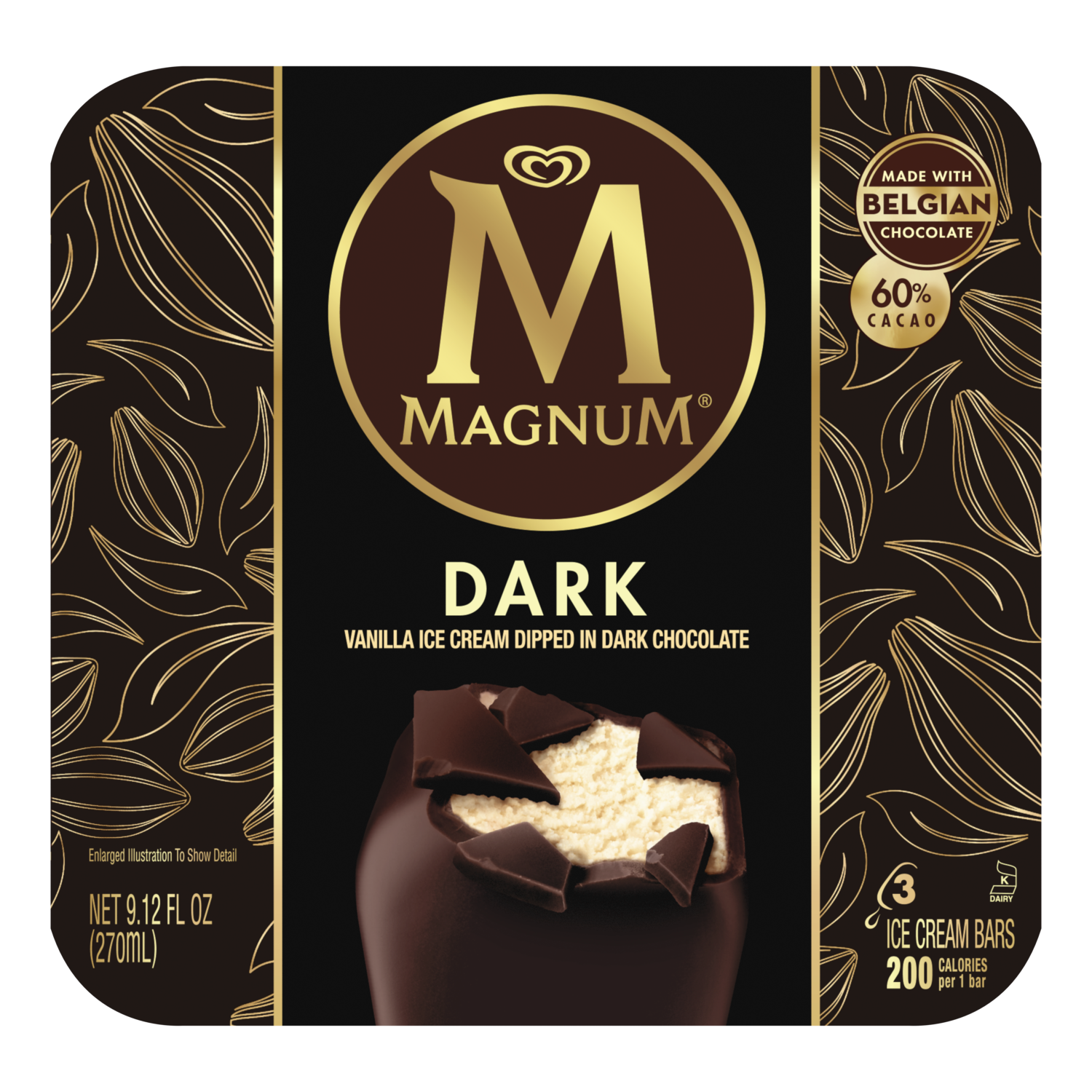 Magnum Chocolate Ice Cream Transparent Free PNG