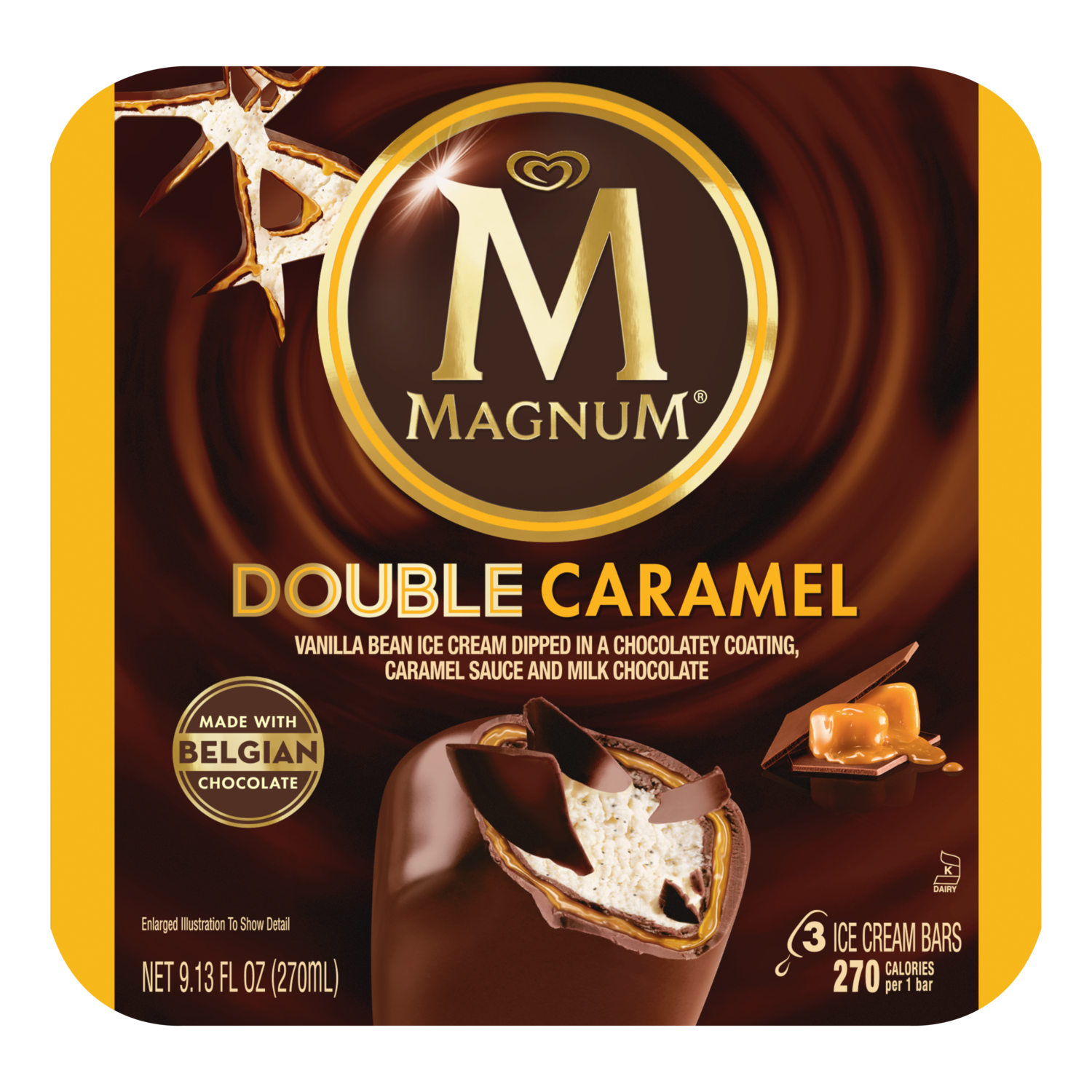 Magnum Chocolate Ice Cream Transparent PNG