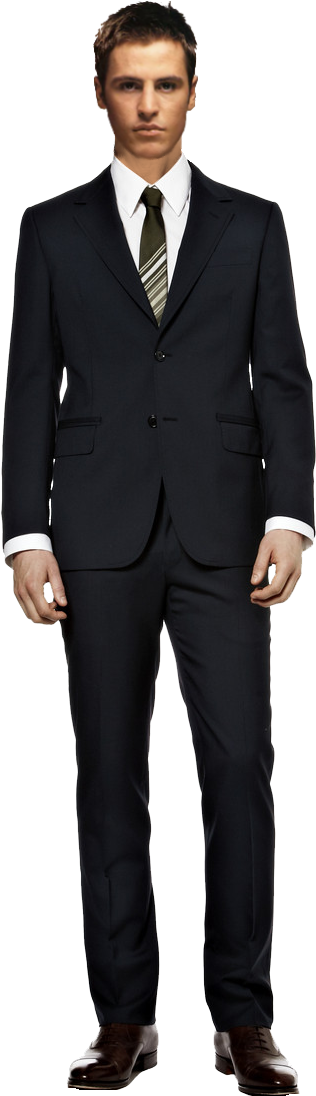 Man In Suit Standing PNG Clipart Background