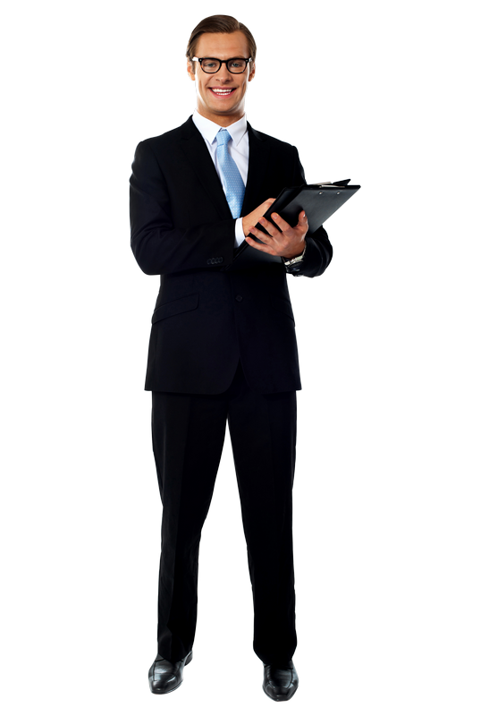 Man In Suit Standing PNG HD Quality