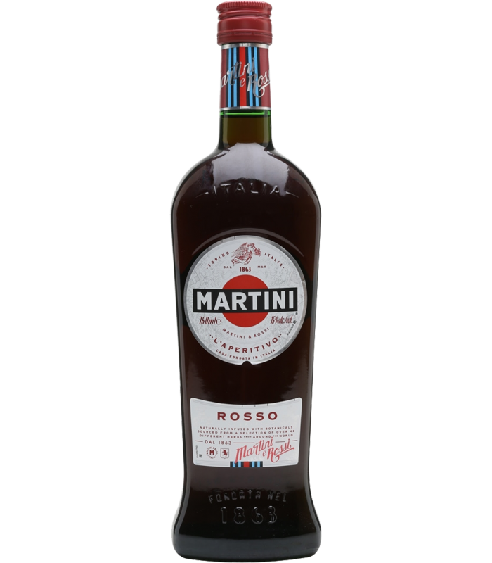 Martini Rosso Bottle Background PNG Image