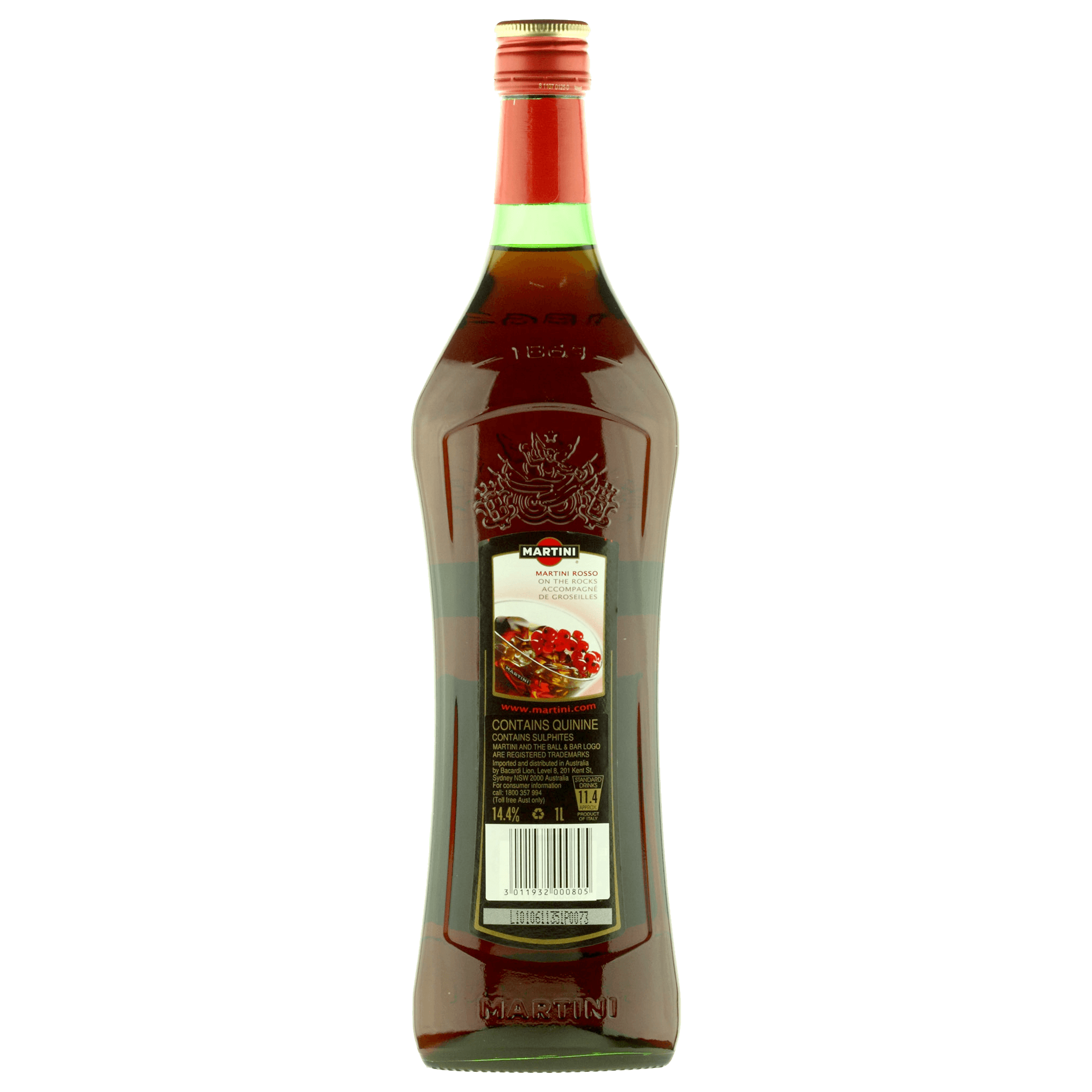 Martini Rosso Bottle Transparent PNG