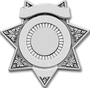 Metal Sheriffs Badge PNG Clipart Background
