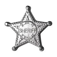 Metal Sheriffs Badge PNG Free File Download