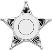 Metal Sheriffs Badge PNG Photo Image