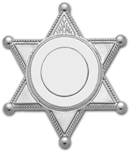 Metal Sheriffs Badge PNG Photos