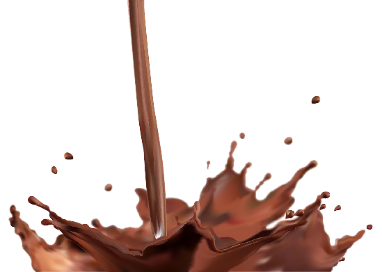 Milk Chocolate Splash Background PNG Image