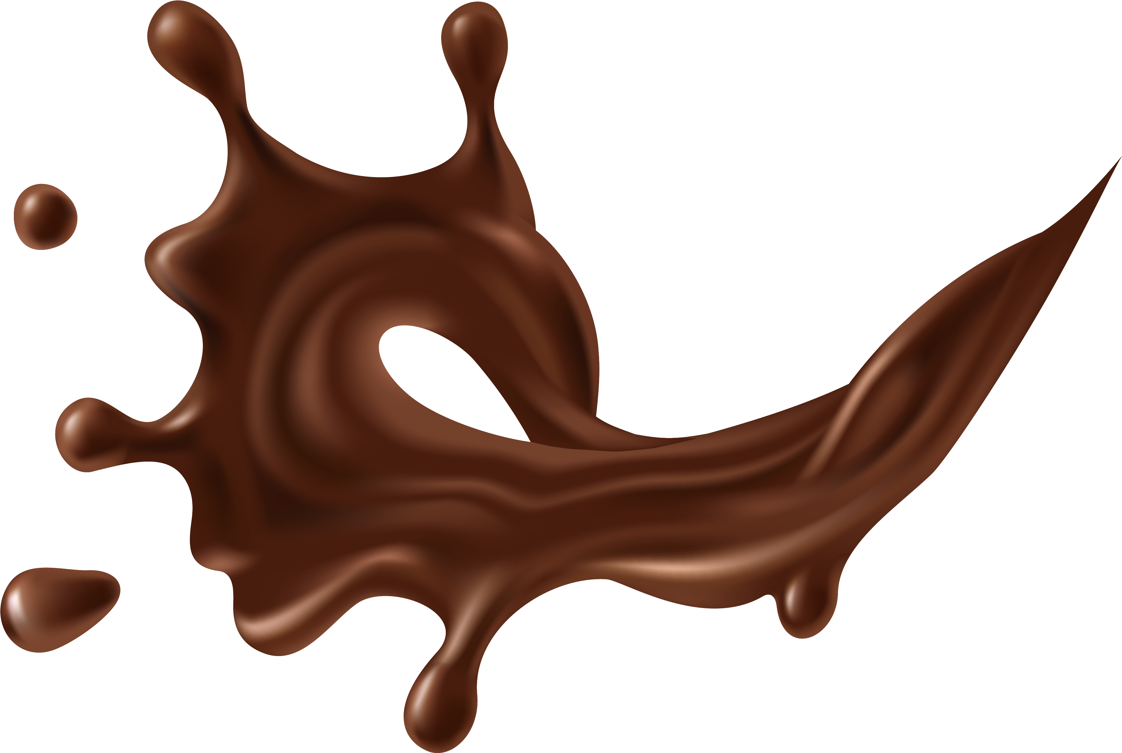 Milk Chocolate Splash PNG Images HD