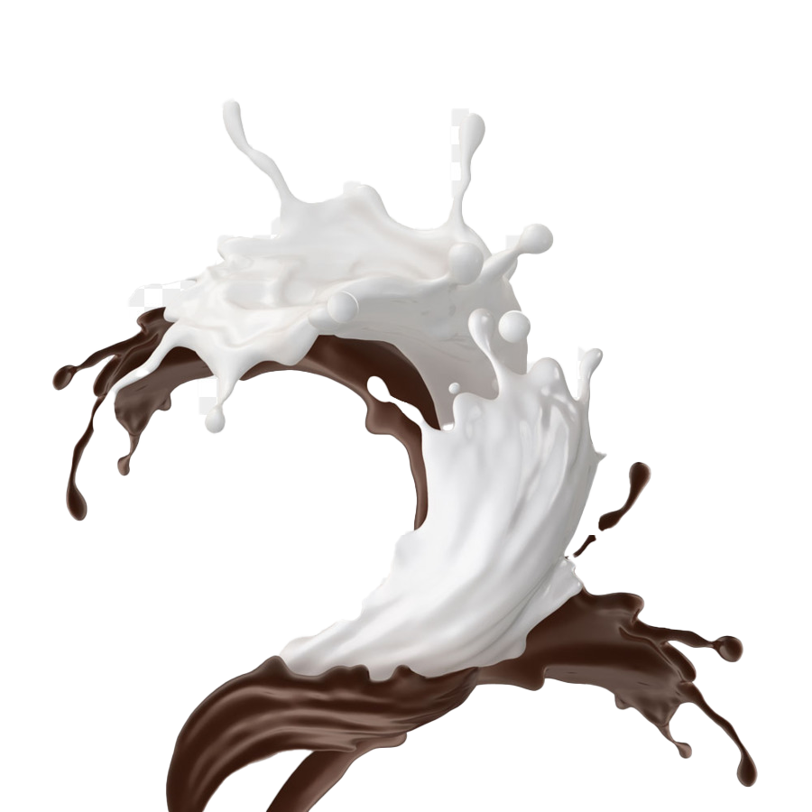 Milk Chocolate Splash Transparent Background