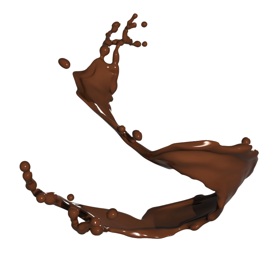 Milk Chocolate Splash Transparent Image