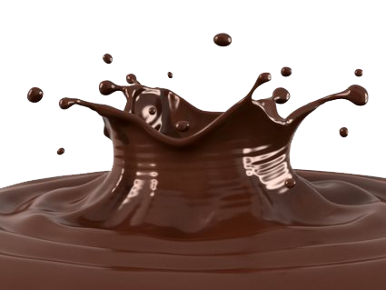 Milk Chocolate Splash Transparent Images